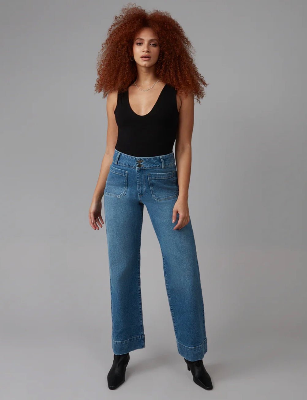 COLETTE - MDL High Rise Wide Leg Jeans by LOLA Jeans - chic life.com