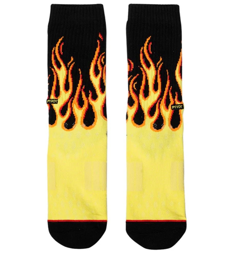 Flames socks by Pivot - chic life.com