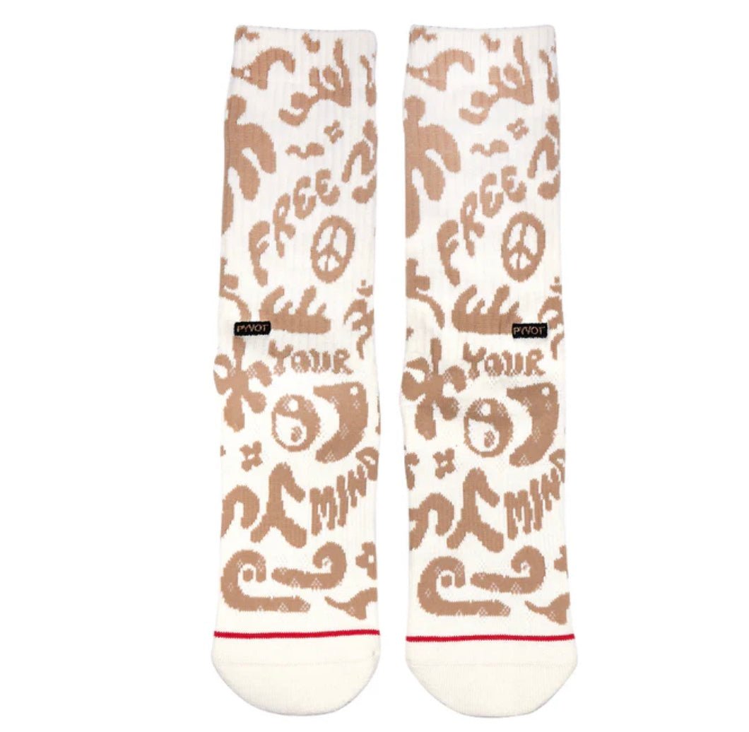 Free Your Mind socks by Pyvot - chic life.com